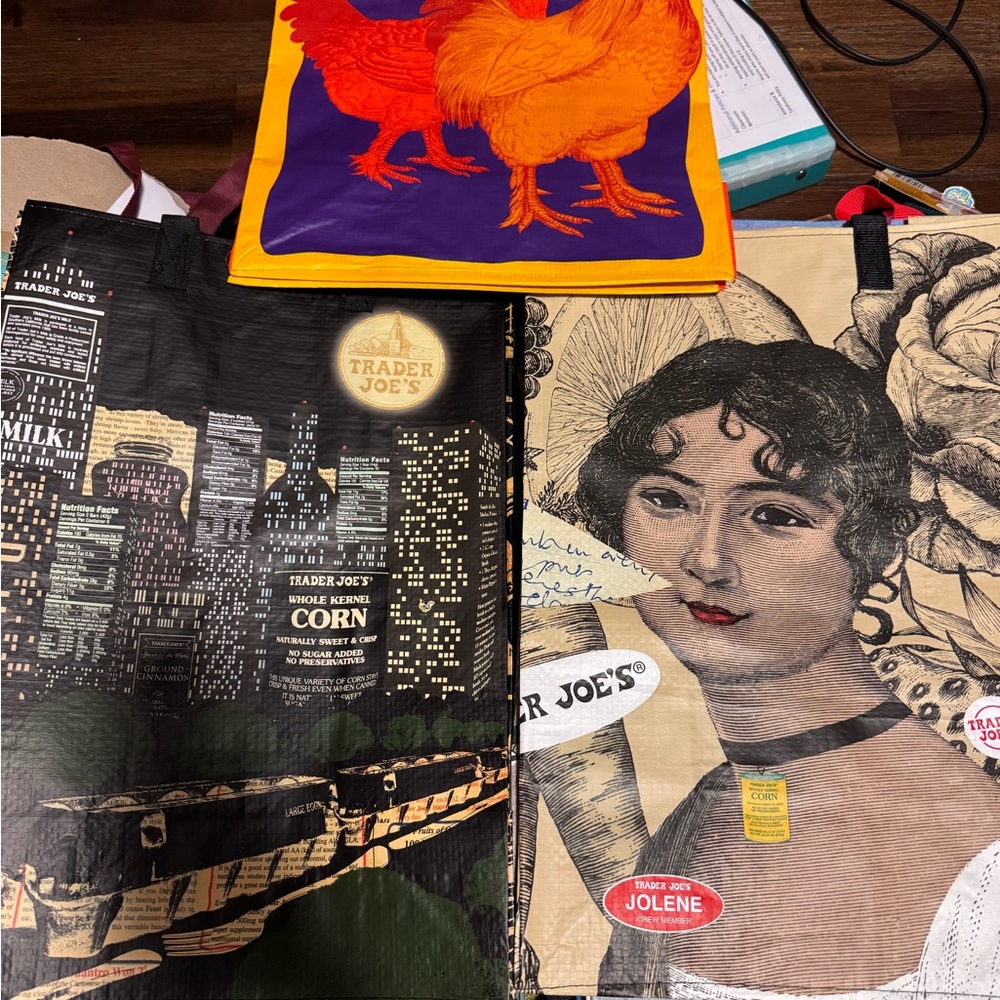 Trader Joe's Reusable Tote Bags Set